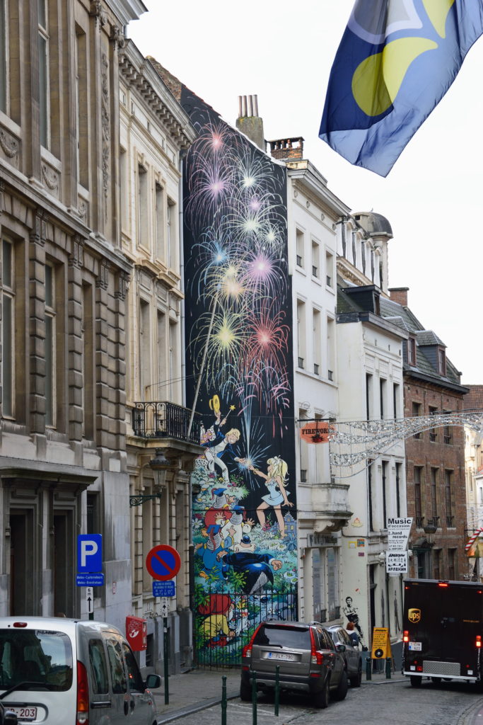 ブリュッセルの壁画