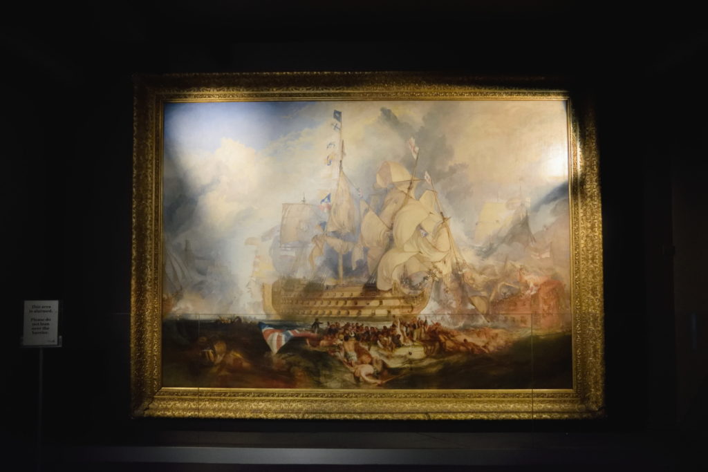 海洋博物館にあった船を描いた絵画