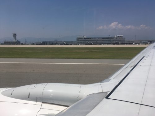 神戸空港からの離陸