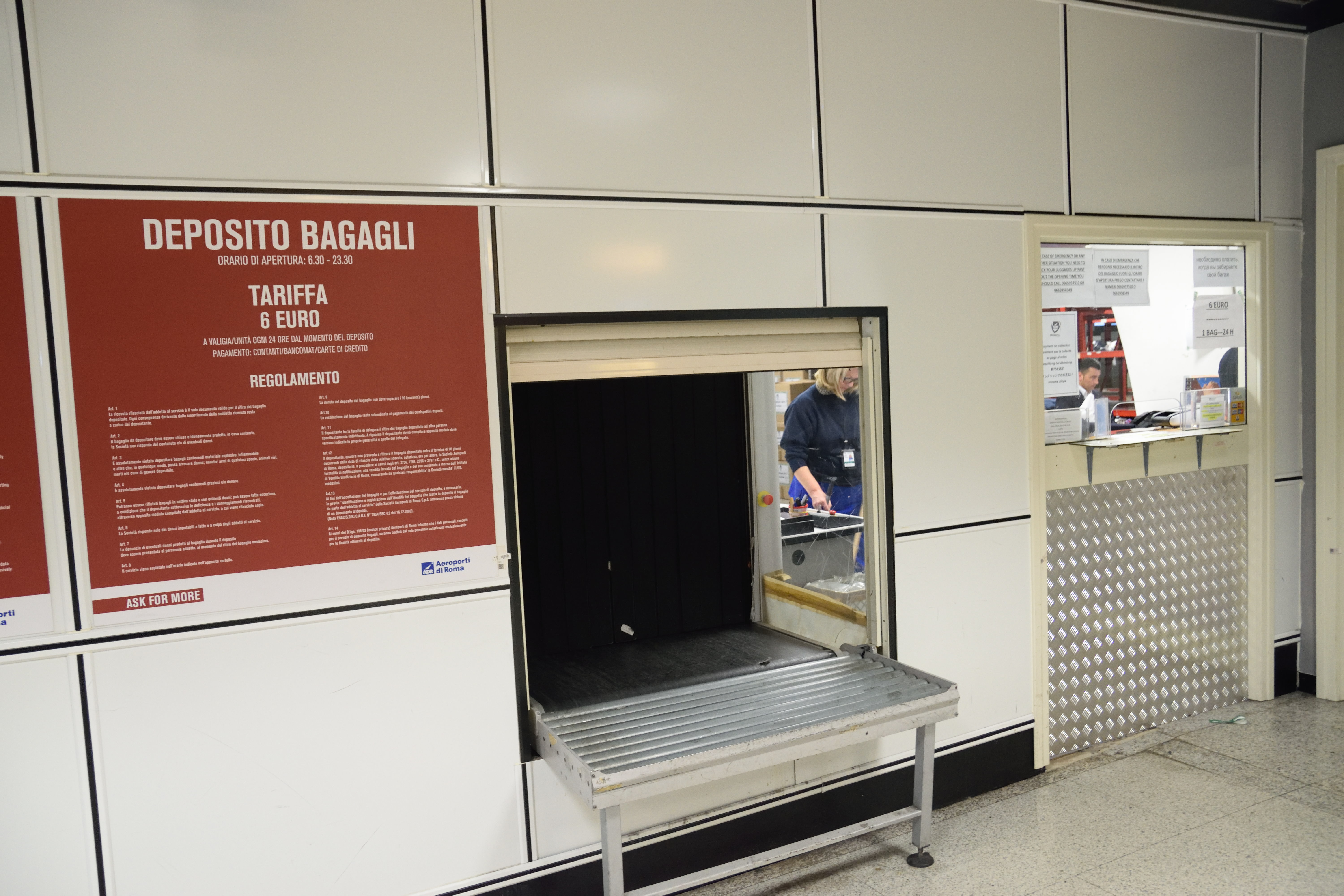ローマ・フィウミチーノ空港の荷物預かり所の利用方法を紹介！